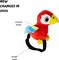 4E's Novelty Stuffed Parrot on Shoulder - Kids Pirate Parrot Shoulder Prop, Halloween Parrot Stuffed Animal Prop, Kids Pirate Accessories for Party